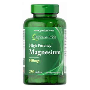 Puritan's Pride, Magnesium, 500 mg, 250 Tablets
