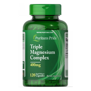 Puritan's Pride, Triple Magnesium Complex 400 mg, 400 mg, 120 Capsules