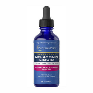 Puritan's Pride, Melatonin Liquid Natural Black Cherry Flavor, 1 Mg, 2 Oz