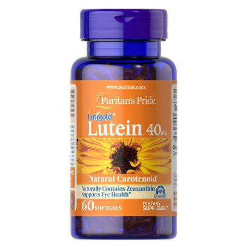Puritan's Pride, Lutein with Zeaxanthin, 40 mg, 60 Softgels