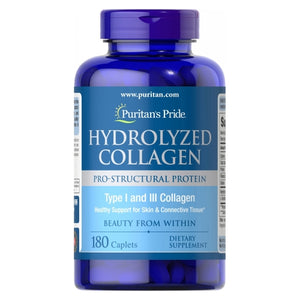 Puritan's Pride, Hydrolyzed Collagen, 1000 mg, 180 Caplets