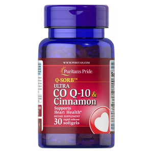 Puritan's Pride, Ultra CoQ-10 & Cinnamon, 30 Rapid Release Softgels
