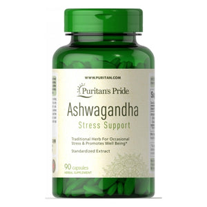 Puritan's Pride, Ashwagandha Root Extract Ayurvedic Stress Support, 750mg, 90 Vegi Caps