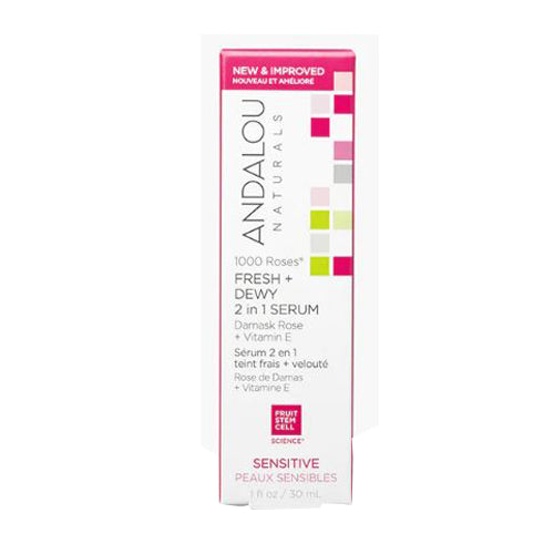 Andalou Naturals, 1000 Roses 2-In-1 Serum, 1 Oz