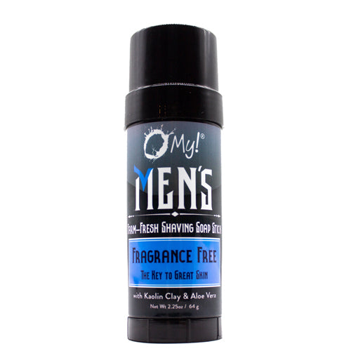 O MY!, Men'S Fragrance Free Shave Soap Stick, 2.25 Oz