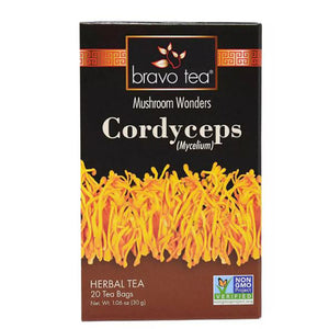 Bravo Tea & Herbs, Cordyceps Mushroom Herbal Tea, 20 Bags