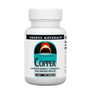 Source Naturals, Copper, 3 mg, 120 Tabs