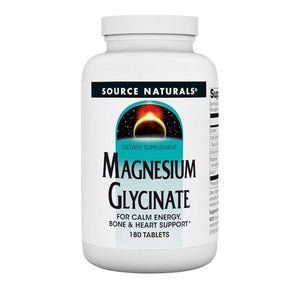 Source Naturals, Magnesium Glycinate, 180 Tabs