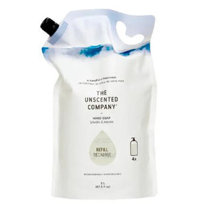 The Unscented Company, Hand Soap Unscented Refill Pouch, 67.6 Oz