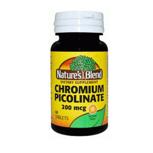 Nature's Blend, Chromium Picolinate, 200 mcg, 60 Tabs