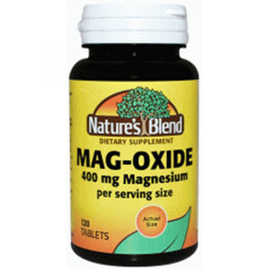 Nature's Blend, Magnesium Oxide, 400 Mg, 120 Tabs