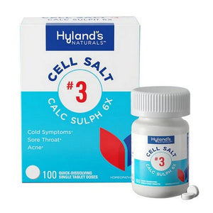 Hylands, Cell Salt #3 Calc Sulph 6x, 100 Tabs