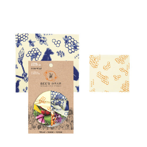 Bees Wrap, Multi Print 2Pk Wraps, 2 Counts