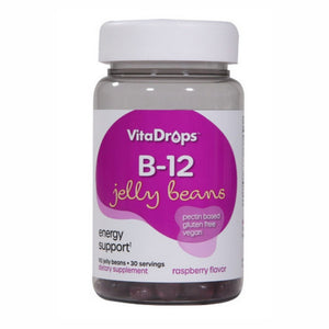 Vitadrops, B-12 Jelly Beans Raspberry, 90 Count
