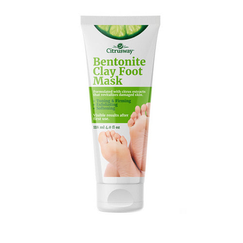 Citrus Way, Bendite Clay Foot Mask, 4 Oz
