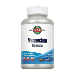 Kal, High Absorption Magnesium Glycinate, 90 Softgels