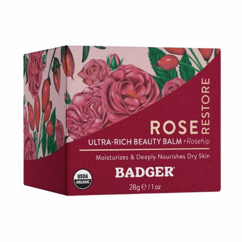 Badger Balm, Rose Beauty Balm, 28 Grams