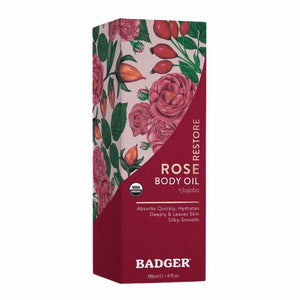 Badger Balm, Damascus Rose Body Oil, 113 Grams