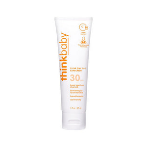 THINKsport THINKbaby, Baby Clear Zinc Sunscreen SPF 30, 89 Ml