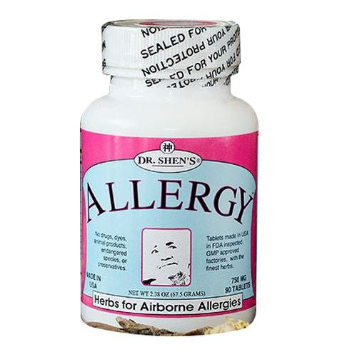Dr. Shen's, Allergy Formula A, 750 MG, 90 Tabs