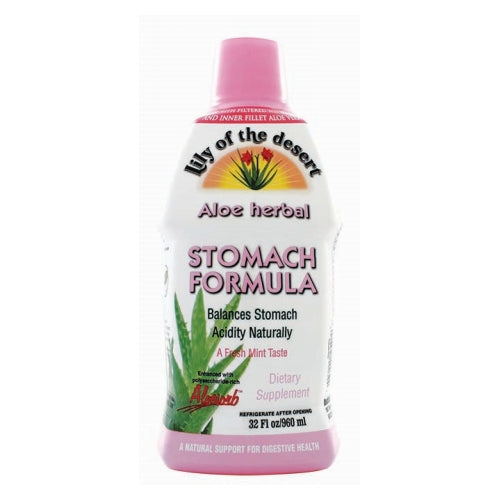 Lily Of The Desert, Aloe Herbal Stomach Formula Fresh Mint, 32 Oz