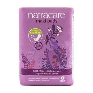 Natracare, Maxi Regular Pads, 14 Count