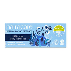 Natracare, Organic Cotton Tampons Regular Normal, 20 Count