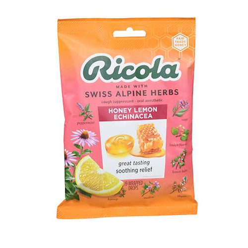 Ricola, Cough Drops, Echinacea Honey Lemon, 24 Drops