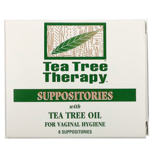 Tea Tree Therapy, Suppositories With Tea Tree Oil, 6 Count