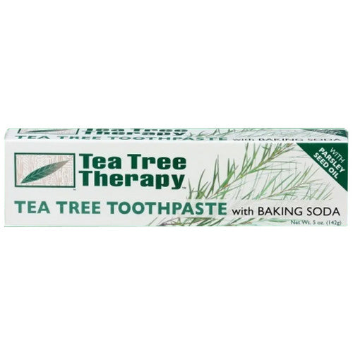 Tea Tree Therapy, Tea Tree Toothpaste With Baking Soda Fluoride Free, 5 Oz