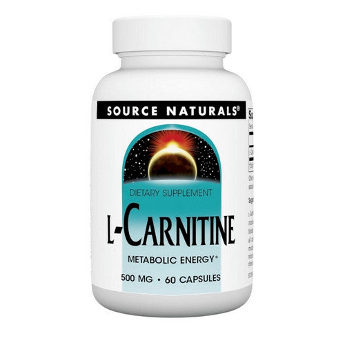 Source Naturals, L-Carnitine, 500 MG, 60 Caps