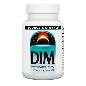 Source Naturals, Dim, 100 MG, (Diindolylmethane) 30 Tabs