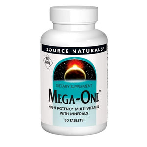 Source Naturals, Mega-One Multi-Vitamin Iron Free, 30 Tabs
