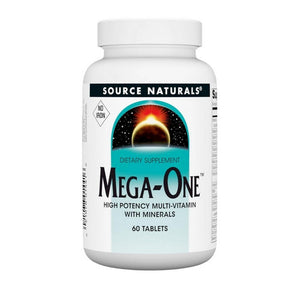 Source Naturals, Mega-One Multi-Vitamin Iron Free, 60 Tabs