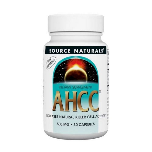 Source Naturals, AHCC with BioPerine, 500 Mg, 30 Caps
