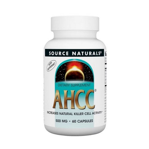Source Naturals, AHCC with BioPerine, 500 Mg, 60 Caps