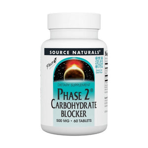 Source Naturals, Phase 2 Carbohydrate Blocker, 500 mg, 60 Tabs