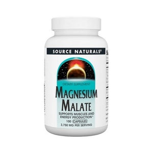 Source Naturals, Magnesium Malate, 625 Mg, 100 Caps