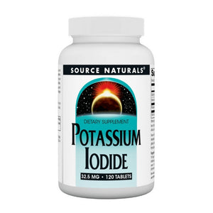 Source Naturals, Potassium Iodide, 32.5 Mg, 120 Tabs