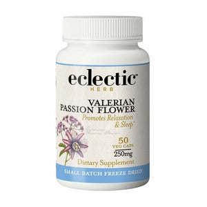 Eclectic Herb, Valerian Passion Flower, 50 Caps