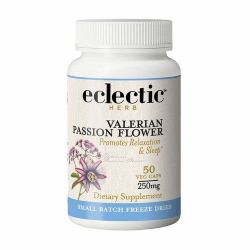 Eclectic Herb, Valerian Passion Flower, 50 Caps