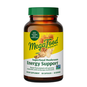 MegaFood, Superfood Mushroom Energy Support, 60 Capsules