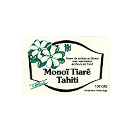 Monoi Tiare, Tahiti Toilet Bar Soap Vanilla Coconut Oil, 4.6 Oz