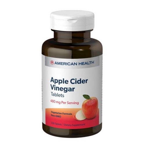 American Health, Apple Cider Vinegar, 300 MG, 200 Tabs