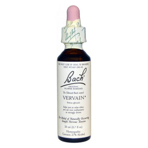 Bach, Original Flower Remedy Dropper Vervain Flower Essences, 0.7 Oz