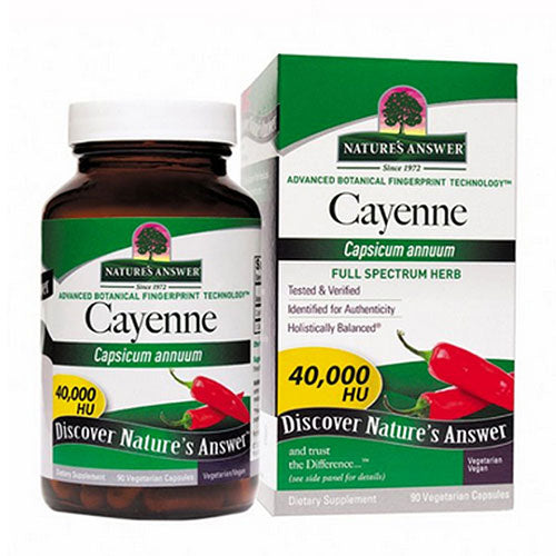 Nature's Answer, Cayenne, 40,000 Mg, 90 Veg Caps