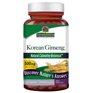 Nature's Answer, Korean Ginseng, 500 Mg, 50 Veg Caps