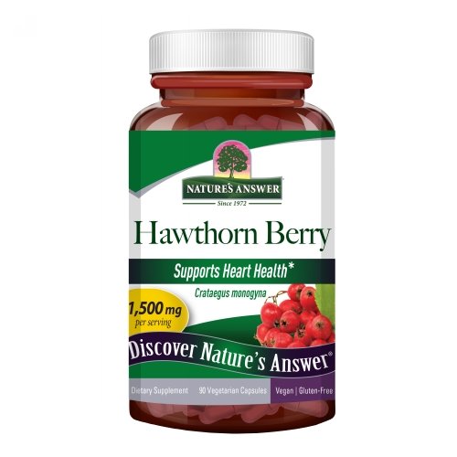 Nature's Answer, Hawthorn Berry, 1500 Mg, 90 Veg Caps