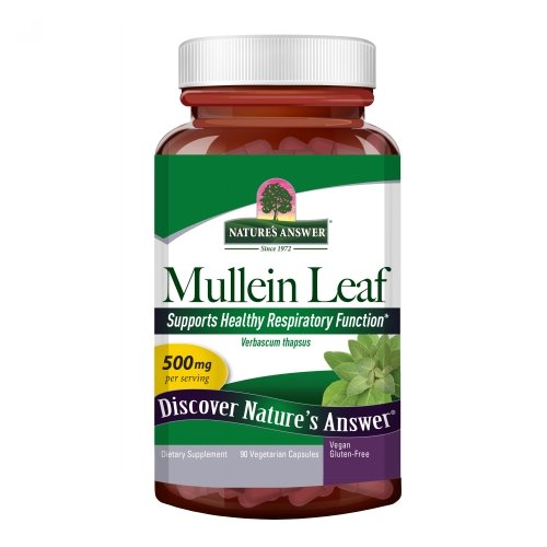 Nature's Answer, Mullein Leaf, 500 Mg, 90 Veg Caps