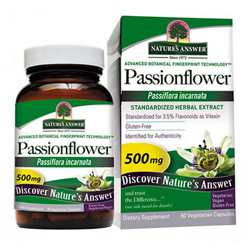 Nature's Answer, Passion Flower Standardized, 500 Mg, 60 VegCaps
